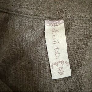 Altar'd State dark green V-Neck Twist Tee